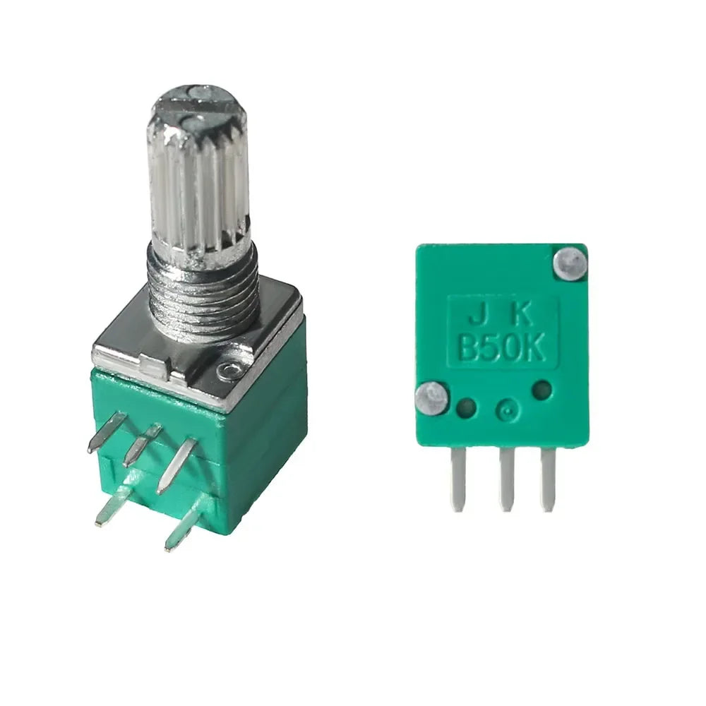 New 5PCS Volume Potentiometer Industrial Switches 5Pin 5K 10K 20K 50K 100K Switch Audio Shaft 15mm Amplifier Sealing RK097G