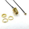 100Pcs-400pcs Brass SMA Nut Bulkhead To  U.FL Female 1.13 Cable Pigtail New