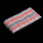 50/100/500/1000PCS Waterproof Solder Seal Sleeve Splice Terminals Copper Heat Shrink Electrical Wire Butt Connector AWG22-18 Red