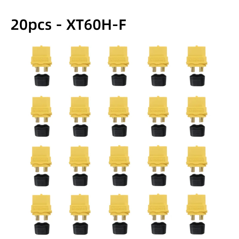 XT60H Connector Plug with Sheath Housing Female Male XT60 Bullet Adapters Connectors for RC Lipo Battery Car Drone Airplane