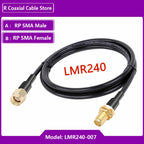 LMR240 RF Coaxial Cable SMA Male to SMA Male High Frequency Signal Antenna Low Loss Standing Wave 50-4 Pigtail Adapter Jumper