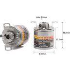 Waterproof Blind Hole Absolute Encoder Magnetic Single/Multi Turn Angle Measurement CAN RS485 Output Power Off Memory