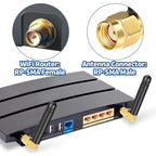 Mini Dual Band WiFi Antenna 2.4GHz 5GHz 5.8GHz MIMO RP SMA Male for FPV Bluetooth USB Adapter Computer PCIe Card Router Camera