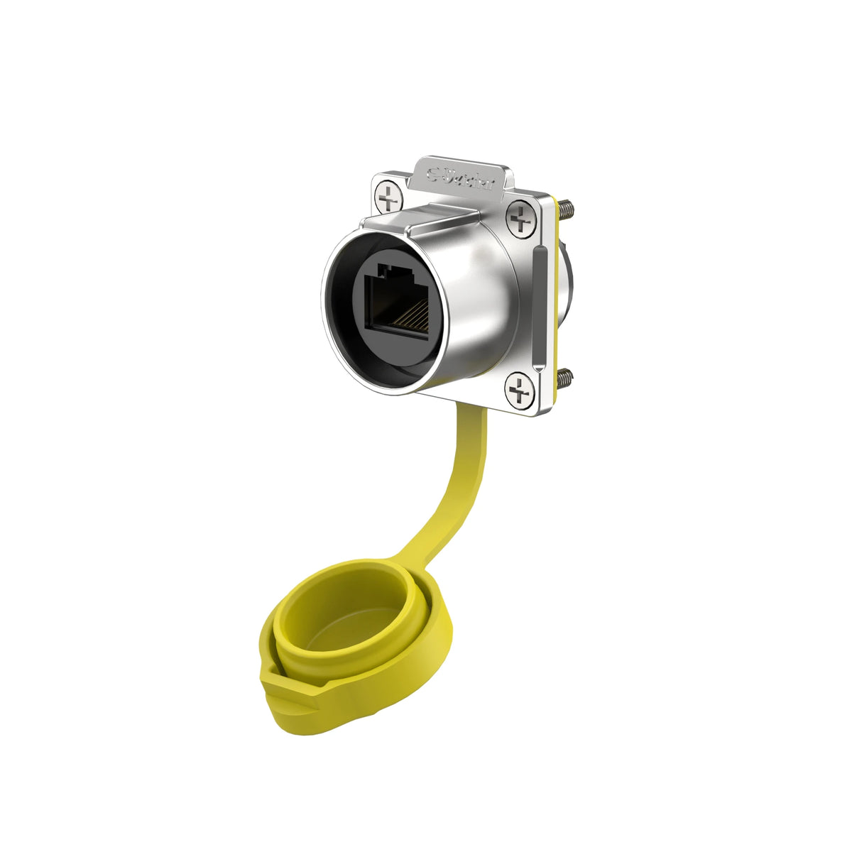 LP24 Waterproof RJ45 Connector IP68 Industrial Ethernet LAN Cable Connector Outdoor Modular Jack Network Connector