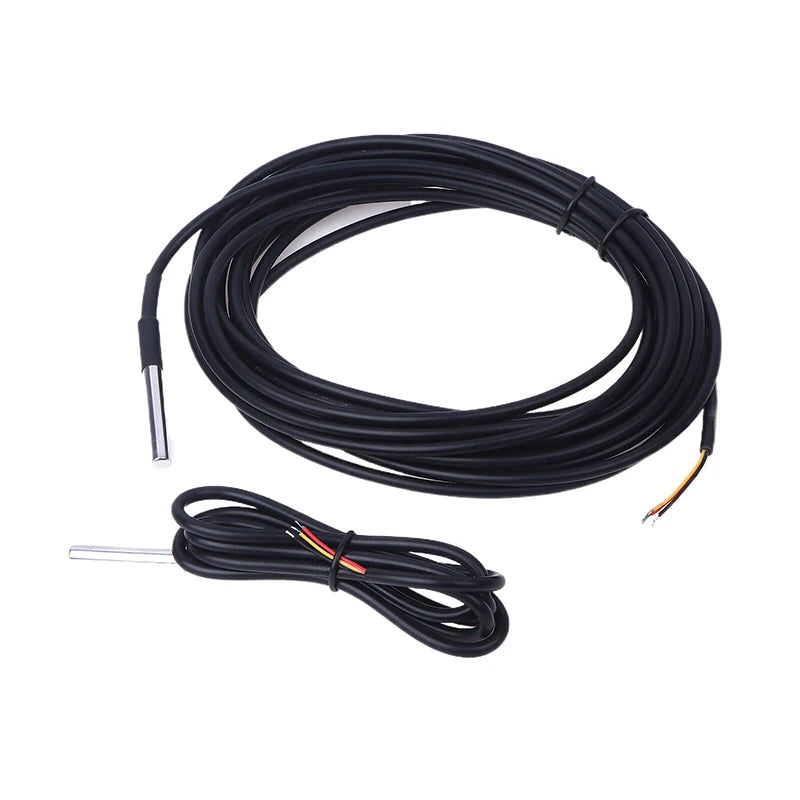 1PCS DS18B20 Waterproof Thread Temperature Probe Temperature Sensor Stainless Steel For Arduino