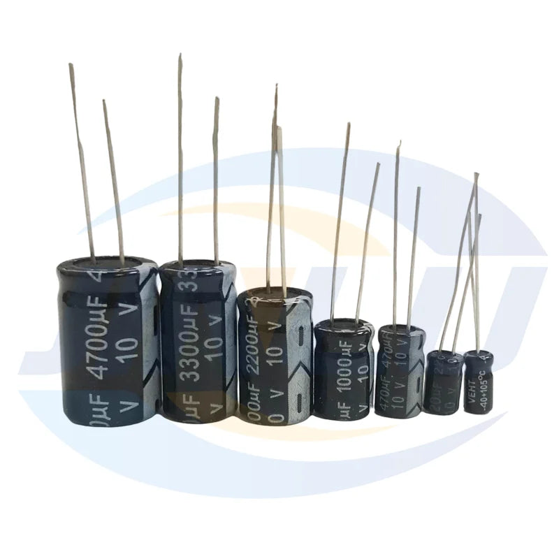 20pcs 10V470uf 6x12mm Aluminum Electrolytic Capacitor 470uf10v 10v 470uf 10wv 470mf 10vdc 470FD 10v470mf 470mf10v