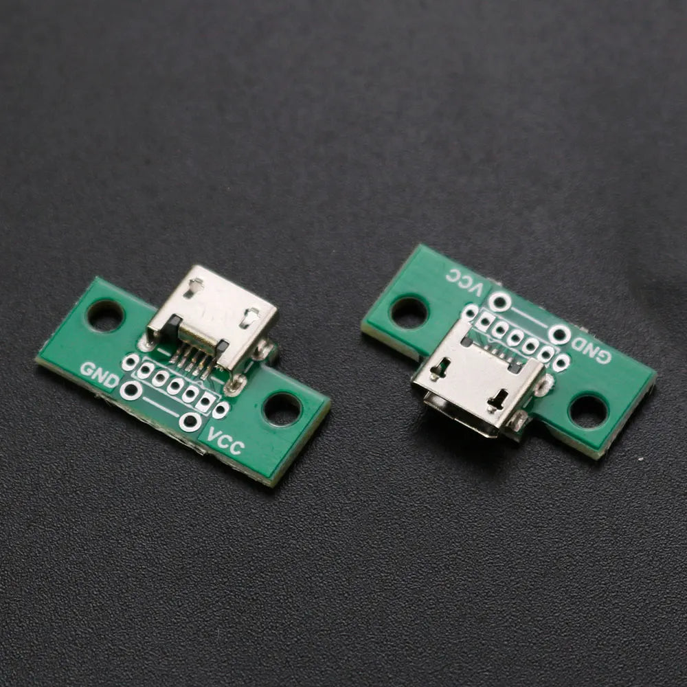 1PCS MICRO USB To DIP Adapter 5pin Female Connector B Type PCB Converter Breadboard USB-01 Switch Board SMT Mother Seat