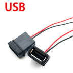 4 Pin Press Type USB Connector Type-C Waterproof with PH 2.0 Female Socket High Current Fast Charging Jack Port with Data Pin