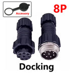 5/20/100Sets Aviation Connector GX16 M16 Waterproof Docking Back Nut Male&Female Plug&Socket 2/3/4/5/6/7/8/9/10pin Sensor Joint