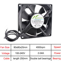 ANCHAOPU EC Brushless Axial Cooling Fan 40-140mm AC 110V-240V for Cabinet, Industrial, Server High Speed Ventilation