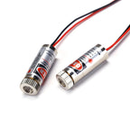 10Pcs/1PC 650nm 5mW Laser Module Head Industrial Class Point/Line/Cross Focusable Glass Lens Adjustable Laser Diode for Industri