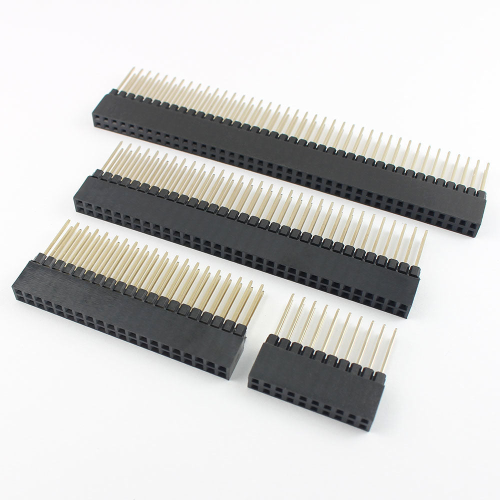 5pcs 2.54mm Pitch PC104 20 40 64 80 Pin 2x10 2x20 2x32 2x40 Long Double Row Straight Female Header Socket Connector For Arduino