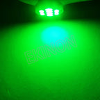 50pcs AC DC 6.3V 6V BA9S T4W Non Polar No Ghosting Pinball Game Machine LED Light Bulb Anti Flickering 8SMD 1206 White Green Red