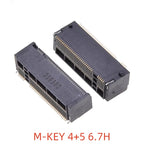 2PCS M.2 NGFF Connector 67Pin SSD Interface Socket H=3.2/4.2/4.8/6.7/8.5mm for Solid State Drive Adapter