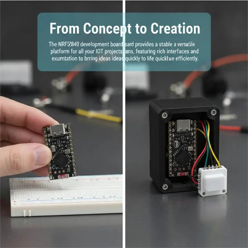 1 Set Nice!Nano V2.0 Compatible Pro Micro Development Module Bluetooth NRF52840 Board With Integrated Charging Management
