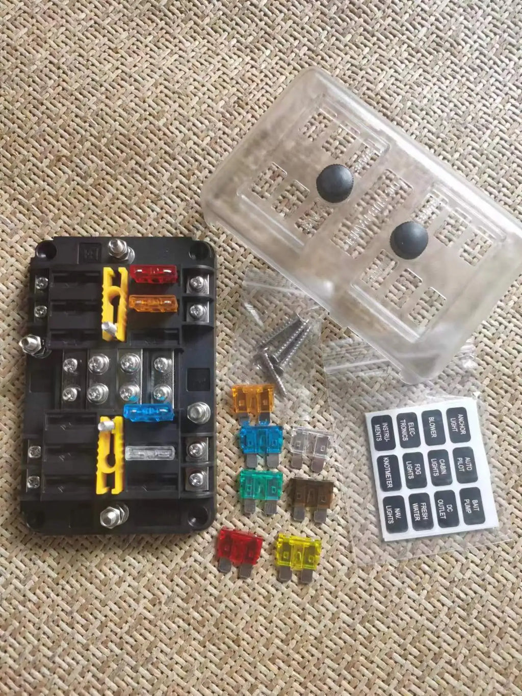 8 Way 12 Way 16 Way Blade Fuse Box 12V/24V Automotive Fuse Holder for Car Truck Boat