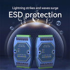 RS485 Hubs Photoelectric Isolation Industrial CDEBYTE ESD Protection Power and Signal Isolation DC 8-28V
