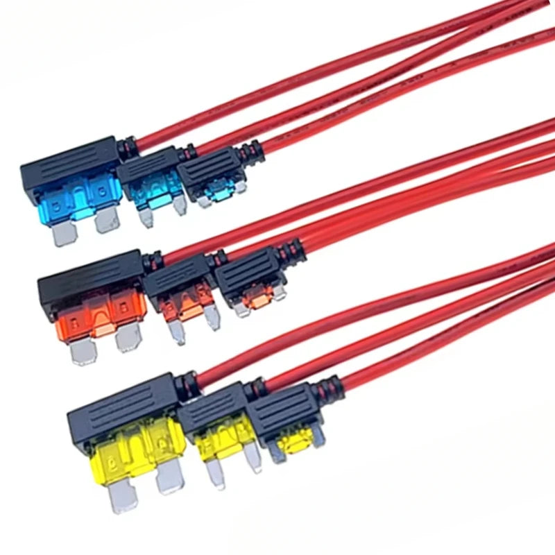 12V 5A 10A 15A 20A Car Fuse Holder Add-A-Circuit TAP Adapter Micro Standard ATM APM Blade MINI Medium Simple Safety Device