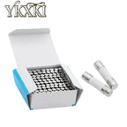 20PCS 5*20mm 6*30mm Fast blow Ceramic Fuse 0.5A 1A 2A 3A 4A 5A 6A 6.3A 7A 8A 10A 15A 20A 25A 30A 250V Car Cigar Microwave Oven