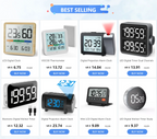 LCD Thermometer Hygrometer Sensor Gauge Indoor Room Digital Temperature Humidity Meter Weather Station For Home