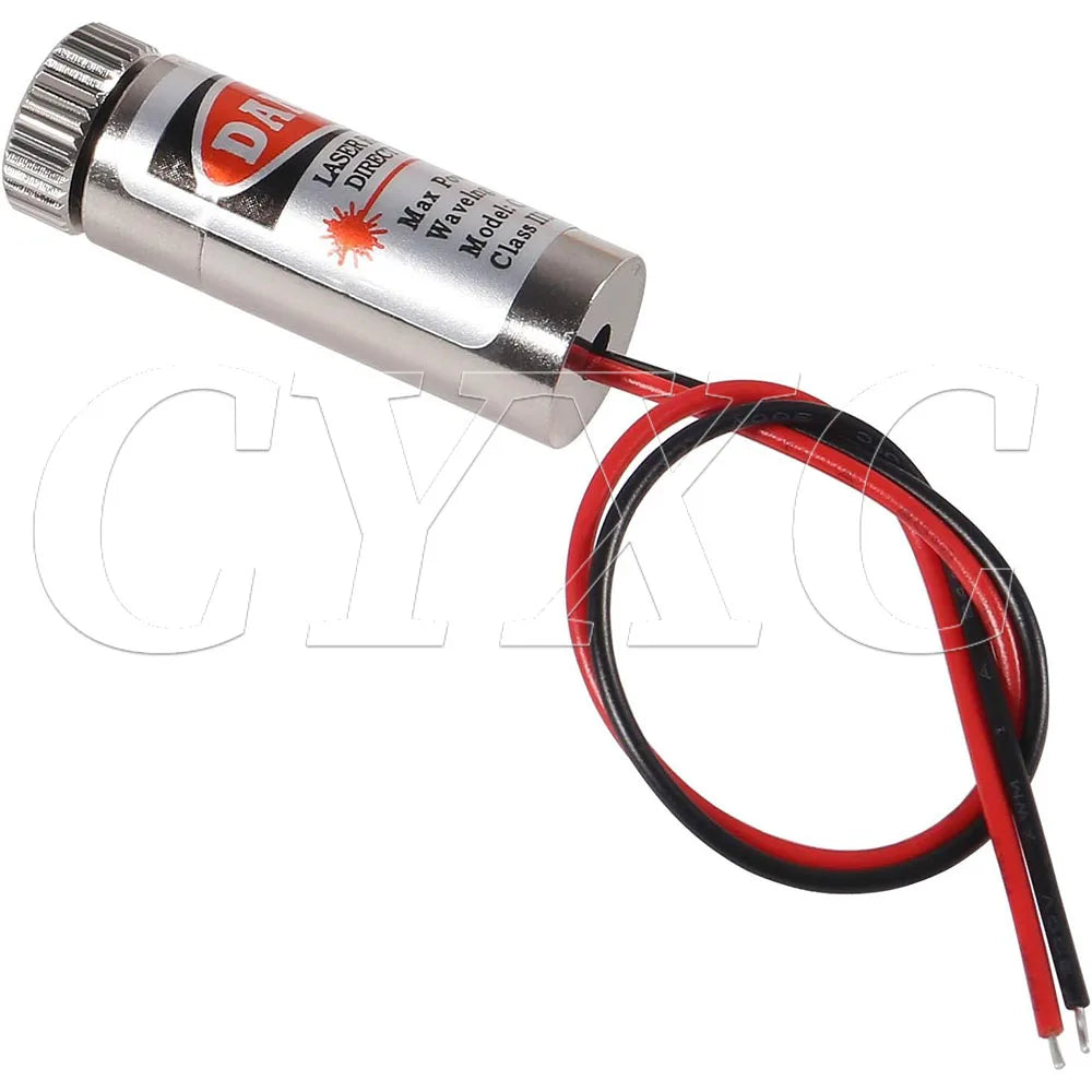 650nm 5mW Red Point / Line / Cross Laser Module Head Glass Lens Focusable Focus Adjustable Laser Diode Head Industrial Class