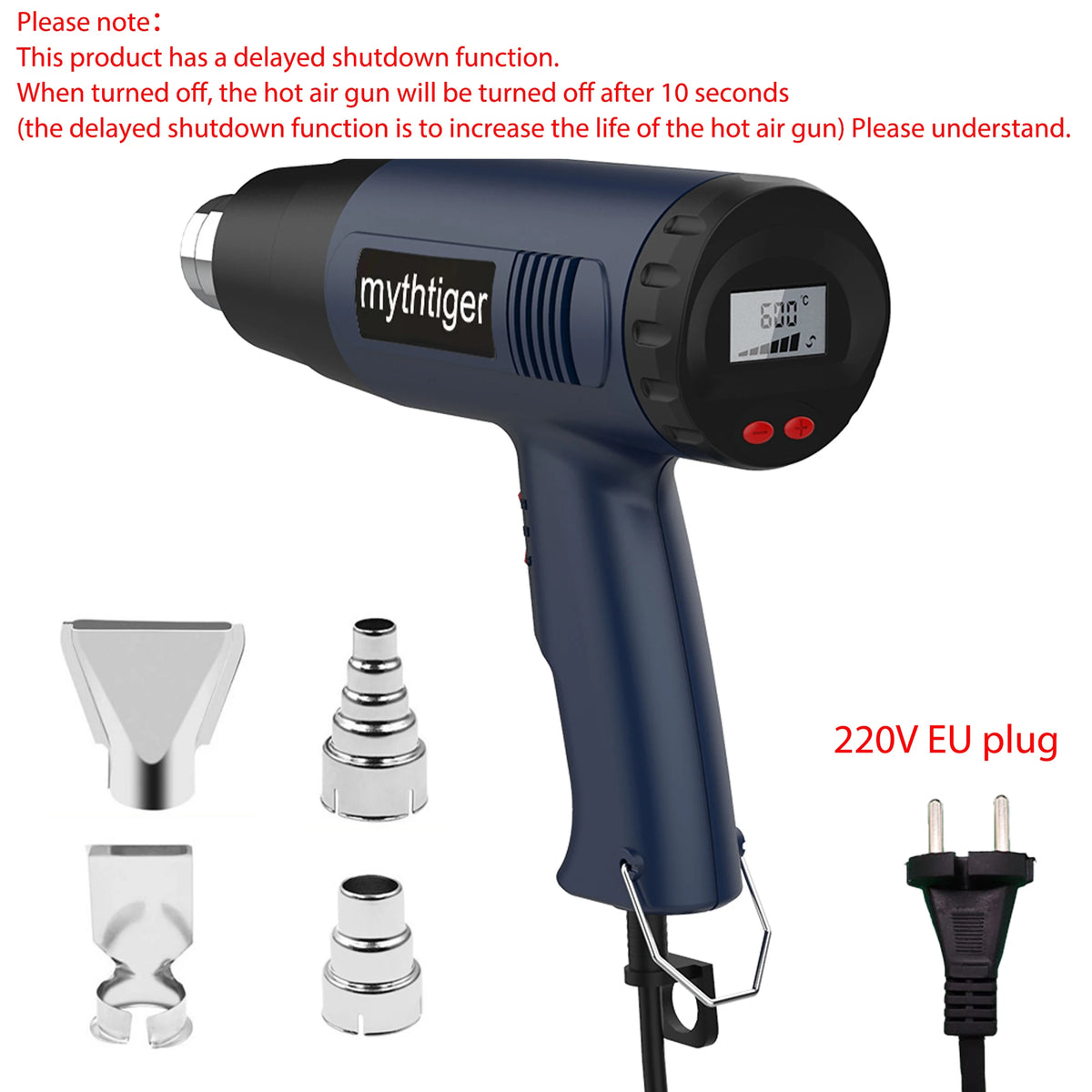 220V Heat Gun 2000W Variable Advanced Electric Hot Air Gun Advanced Hot Air Gun Temperatures Adjustable Electric Heat Gun
