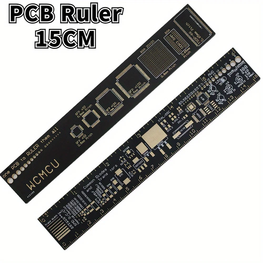 3 Type PCB Reference Ruler 15cm 20cm 25cm Multi-functional Measuring Tool Capacitor Chip IC SMD Diode Transistor