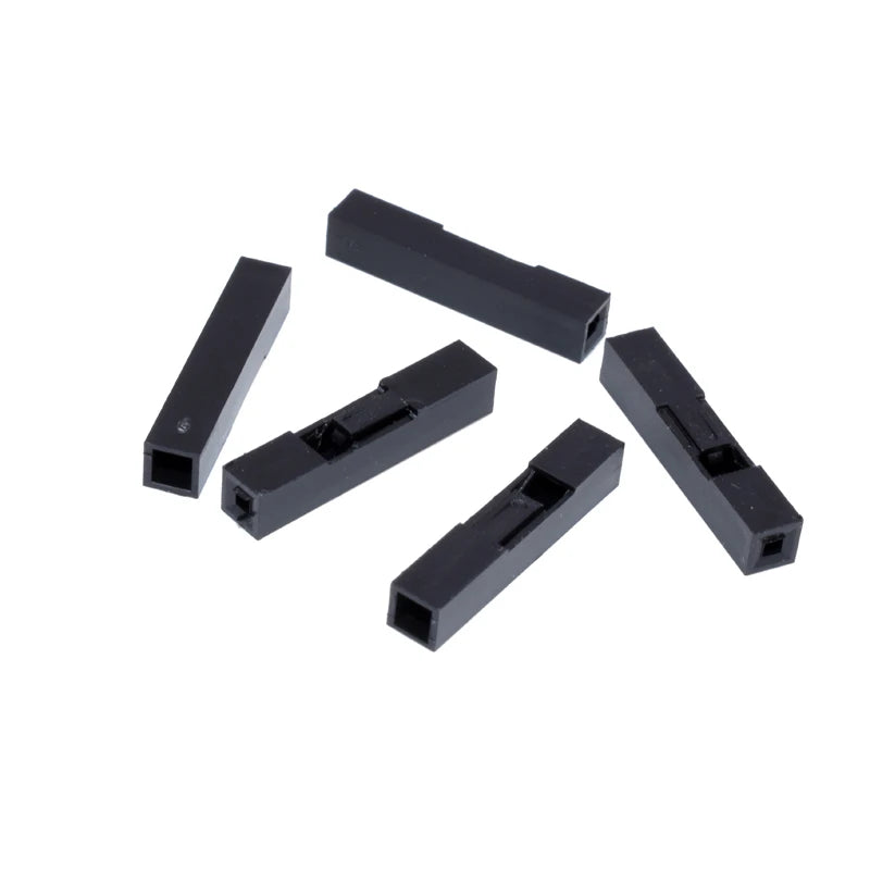10/50Sets 2.54mm Single Row Dupont Connector 1-10Pin Plastic Housing Plug With Female Crimp Terminals