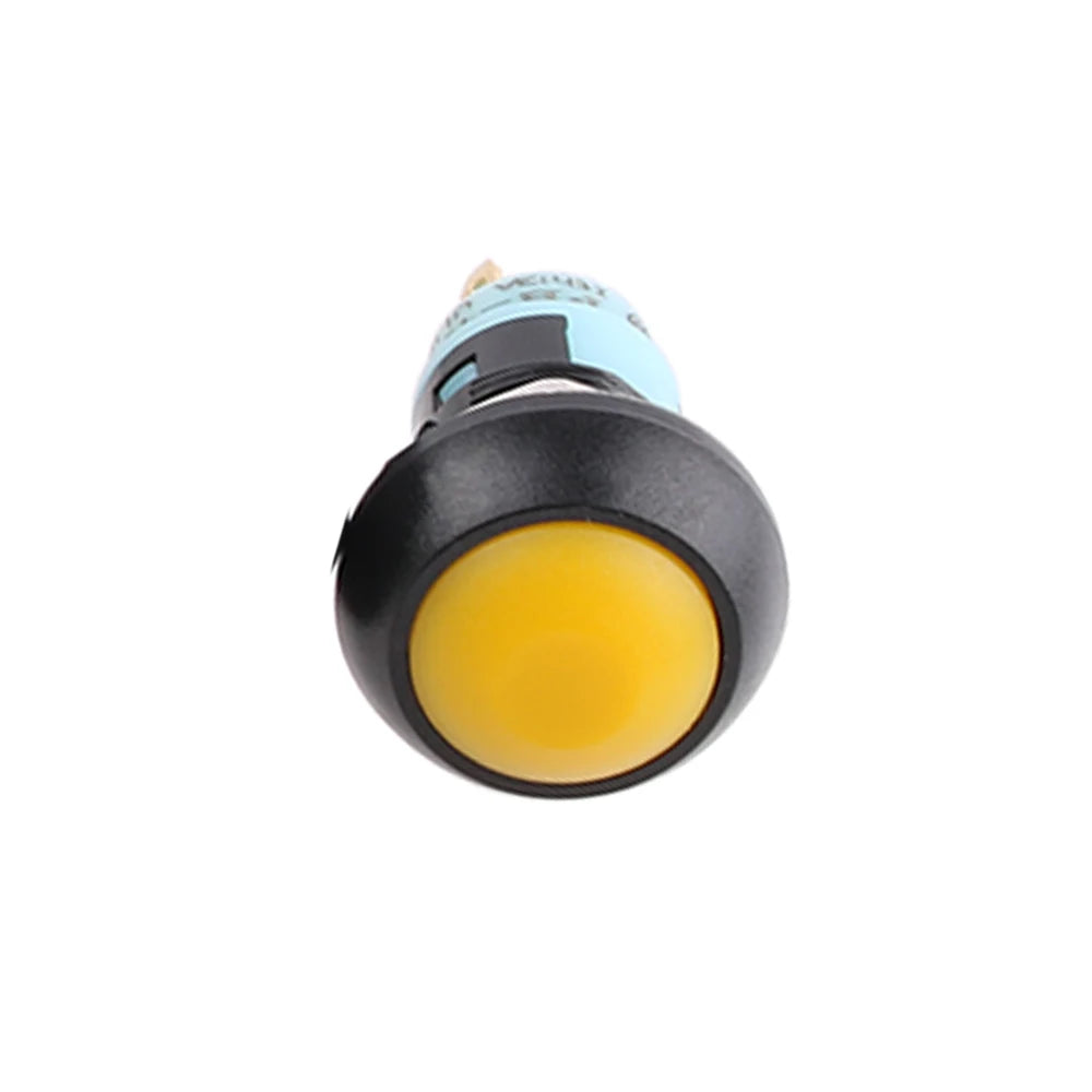 1PC PBS-33A 12mm 1NO latching Small Waterproof plastic Push Button Switch 250V 3A Round Red Green White Black Blue Yellow DS-33A