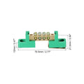 1/2/4Pcs Terminal Ground Bar Screw Block Barrier Brass 4/6/8/10/12 Positions Distribution Terminals Ground Brass Block Connector