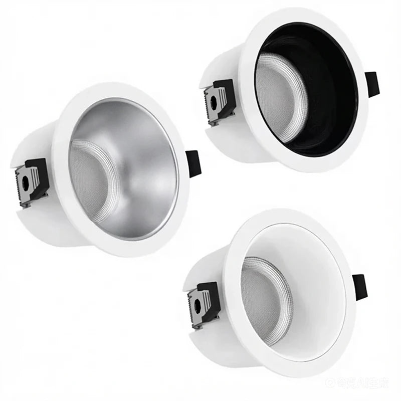 LED High-Efficiency Recessed, Ceiling Light Anti Glare Downlight,Tuya Bluetooth/ Zigbee matter Smart Lamp Lighting AC85V-260V
