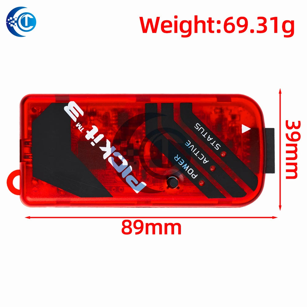 PICKIT3 PICKIT3.5 PICKIT 3 Programmer Offline Programming PIC Microcontroller Chip  +PIC Programmer adapter seat