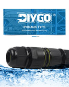 M25-2/3/4/5 Pin IP68 Push-In Spring Splice Terminal Blocks With Lever Quick Wire Connector Outdoor Waterproof Junction Box