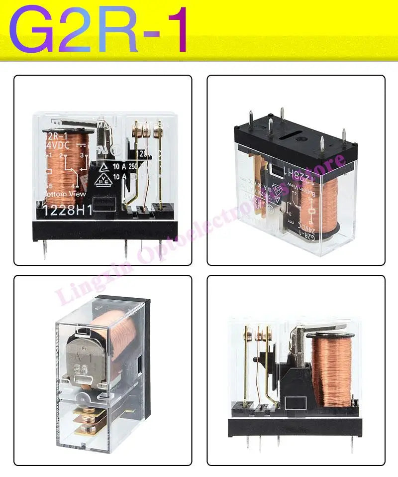 20Pcs/lot Power Relays G2R-1 12VDC 24VDC 220VAC 10A 5Pin SPDT 1C Electromagnetic Relay G2R-1-12VDC G2R-1-24VDC 100% Original New