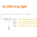 24V COB LED Strip with EU/US/AU/UK Plug Touch Dimmer Switch Adhesive Backing for Cabinets Shelf Closet Kitchen Lighting 1-6pcs