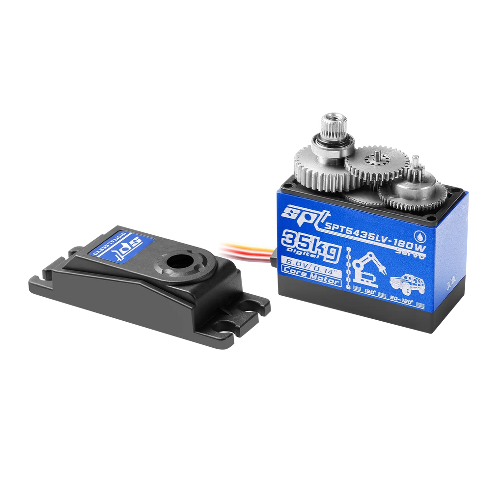 SPT 25KG 35KG Digital RC Servo Large Torque 180° 360° Metal Gear Waterproof Motor for RC Crawler Car SCX10 TRX4 Drift Robot