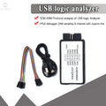 USB Logic Analyzer 24MHz 8 Channel 24M/seconds Logic Analyzer Debugger For ARM FPGA Logic Analyzer Logic 24M 8CH XCW