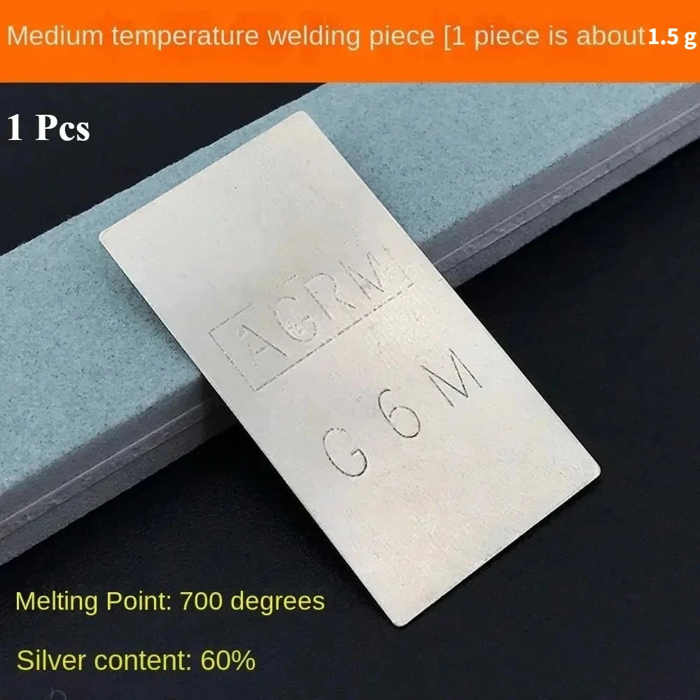 10/30Pcs Silver Solder Sheets  - High/Med/Low Temp DIY Jewelry Welding Supplies  Jewelry Processing Tool