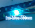 Highlight 0603 SMD LED, Ice-green 490nm, Ice-blue 480nm, 1608 Large Chip 2Pin Light Emitting Diode