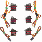 MG90S Servo 2/5/10 Pcs All Metal Gear 9g SG90 Upgraded Version For Helicopter Plane Boat Car RC Robot 180 360 Degree