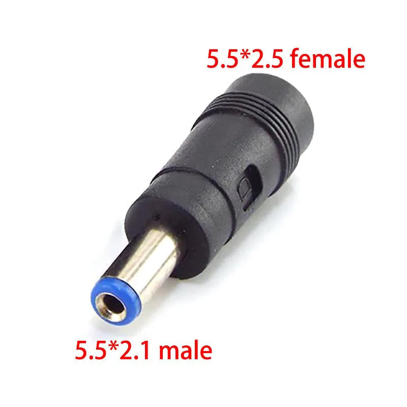 DC Power Adapter 5.5X 2.1MM Female to Female Male to 5.5x2.5mm 3.5mm 3.5x1.35mm Male 5521 Plug 5525 Adaptor Jack for Laptop