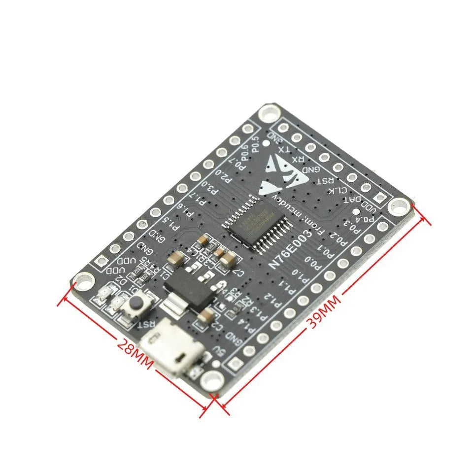 N76E003AT20 Microcontroller Development Board N76E003 51 C51 Expansion Board 8051 Core System Board Single Chip Microcomputer
