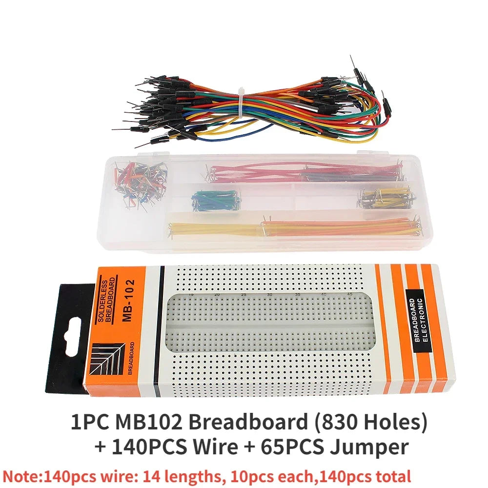 400/750/830Tie DIY PCB Breadboard Kit Jumpers 65/140pcs Wires Mini Test Protoboard for DIY Test Circuit Board Electronic Kits