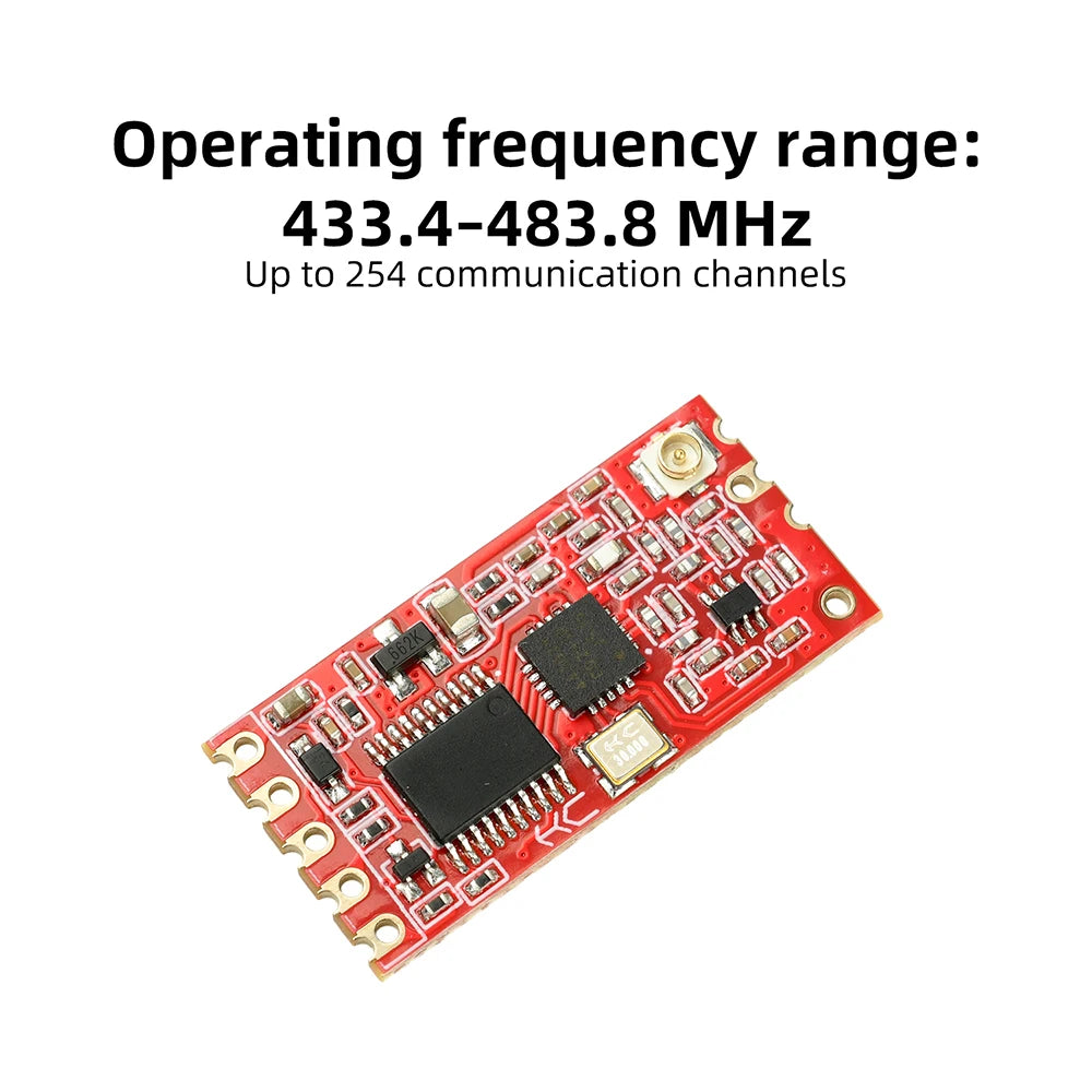 Si4438 Chip Hc 12 V4 0 Wireless Serial Port Module 100mw High Power 254 Channels Half Duplex Wireless Communication Module