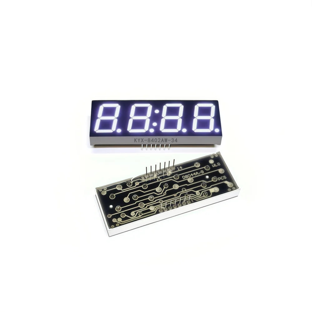 10PCS 0.8 inch 4-digit clock digital tube 71.5mmX26mm digital display "8" height 20.3mm 7-segment digital tube 8402 series 14PIN