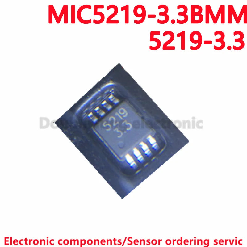 10PCS/50PCS/LOT NEW MIC5219-3.3BMM MIC5219-3.3 5219 3.3 MSOP8 500mA Peak Output LDO Regulator