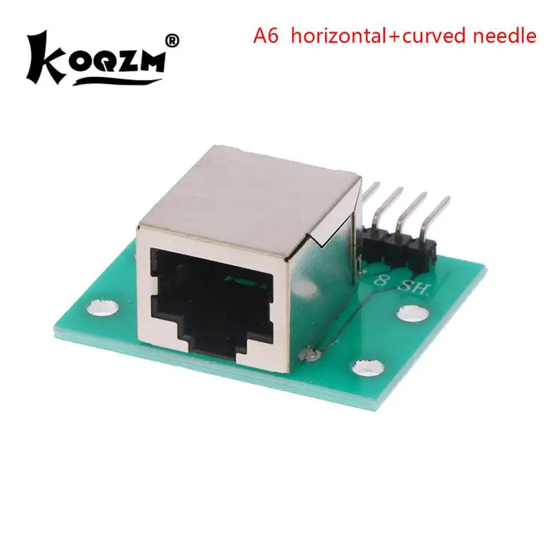 1Pcs RJ45 Adapter Board To XH2.54 Modular Ethernet Connector Adapter Network Interface + Breakout Board + Pin Header