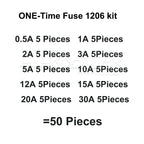 A One Time Positive Disconnect SMD Restore Fast Acting Fuse 1206 3216 0.5A 1A 2A 2.5A 3A 4A 5A 6A 7A 8A 10A 12A 15A 20A 30A KIT