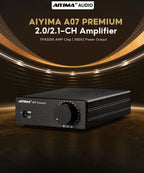 AIYIMA A07 Premium TPA3255 Power Amplifier 300Wx2 Class D Stereo 2.0 Digital Audio Amp HiFi Sound Amplifiers Home Speaker