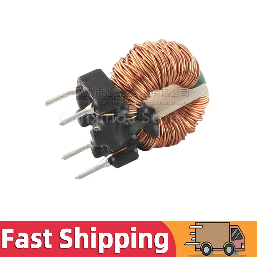 5pcs Vertical Toroid Magnetic Ring Common Mode Inductor Wire Wind Wound Coil 35mH 2A Switching Power Supply Filter 0.4mm Wire